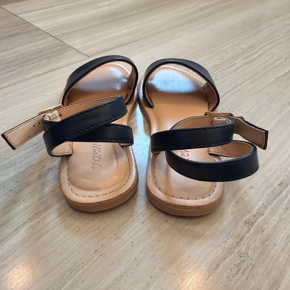 Crewcuts Sandals Ankle Strap Outing Vacation Walking Comfort Navy Blue BF051 K11